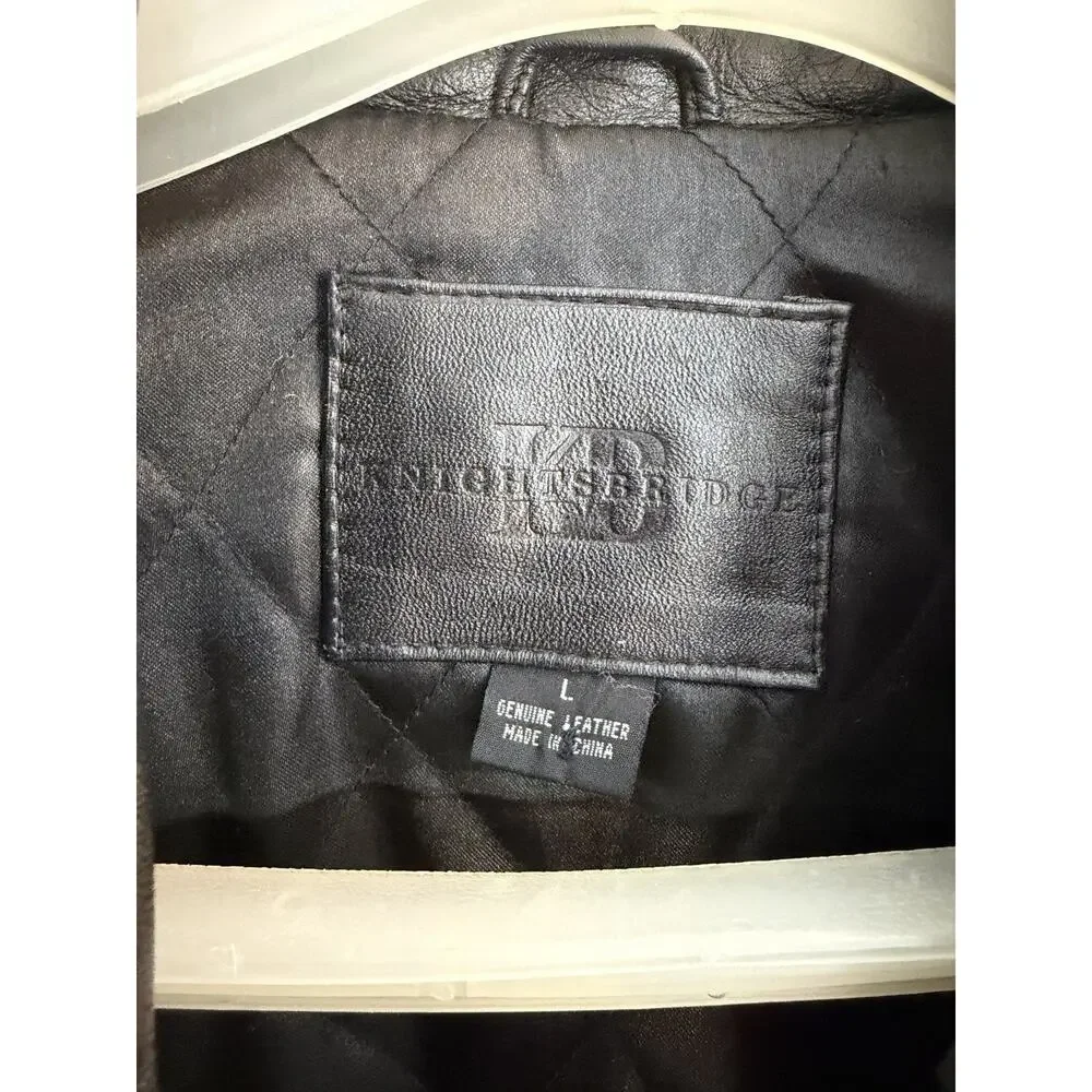 Black Leather Bomber Jacket Vintage